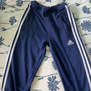 Navy blue adidas track pants (unisex)